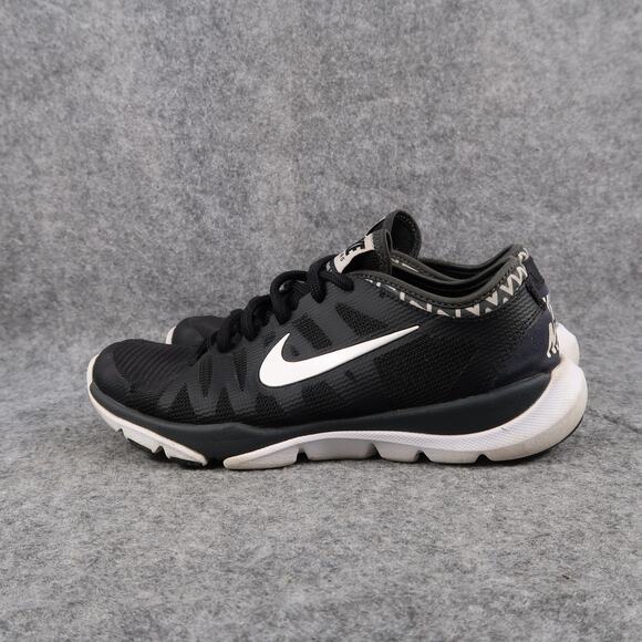 Nike Shoes Womens 6 Flex Supreme TR 3 Cross Trainer Athletic Sneaker Black White - Picture 5 of 12